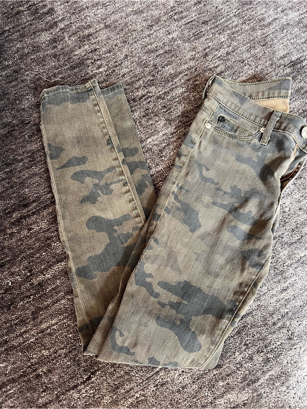Hudson Mid-rise Nico Super Skinny Jeans Camo